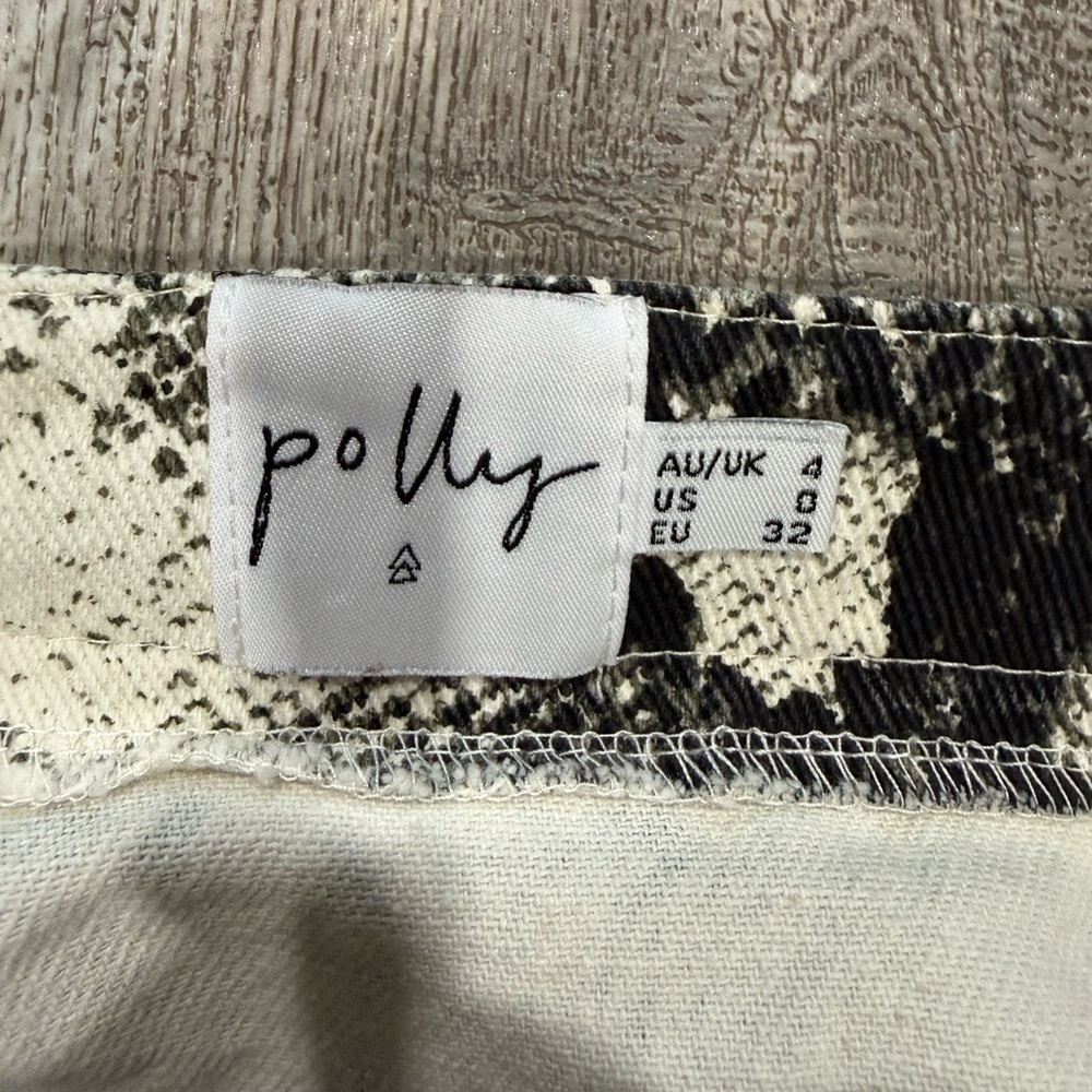 Princess Polly Black and White Snake Print Mini Skirt - Picture 5 of 6